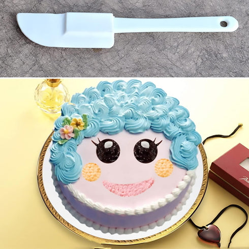 Baking Spatula Set of 5, Non-stick Rubber Plastic Scraper Spatulas Cream Scraping for Cake Cream Mixing Cooking Gadget, BPA Free, Dishwasher Safe,...