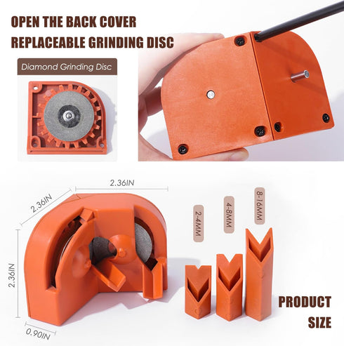 Drill Bit Sharpener - Professional Drill Bits Sharpener for All Bits, Electric Drill Bit Sharpener, Efficient Drill Bit Grinding Sharpener, Cement...