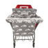 2-in-1 Shopping Cart and High Chair Cover for Baby, Padded Cover, Fold'n Roll Style, Portable with Carry Bag (Gray without Pillow)...