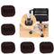 5Pcs Felt Furniture Caster Cups, Bed Wheel Stoppers Chair Wheel Stoppers Felt Chair Pulley Fixer Pulleyblock for Hardwood Floors, Prevent Scratche...