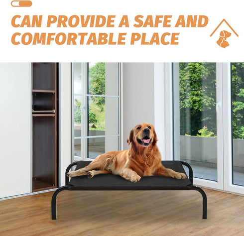 Pet Bed Mesh Elevated Dog Bed Breathable Dog Hammock Wear-resist Dog Bed Wear-resist Pet Bed Detachable Dog Bed Indoor Pet Hammock Indoor Pet Bed ...