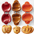 Fall Hand Pie Molds Set of 3, 3D Christmas Pie Mould Dough Press Mold Tool with Apples Pumpkins and Acorn Shape, Mini Pumpking Pie Decoration Wrap...
