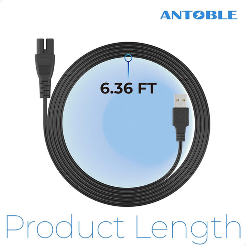 ANTOBLE USB Vacuum Charger Cable for Intex Pool Cleaners 28620EP CL1704, 5V Cordless Rechargeable Handheld Vacuums Charging Power Supply for Intex...