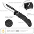 OUTDOOR EDGE 3.0" Onyx EDC - Replaceable Blade Folding Pocket Knife with Dual Thumb Opener and Pocket Clip with 3 Blades...