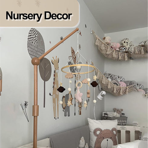 Baby Crib Mobile for Boys Girls, Boho Nursery Decor Mobile for Bassinet, Gender Neutral Mobile Crib Accessories for Infant Bedroom Hanging - Felt ...