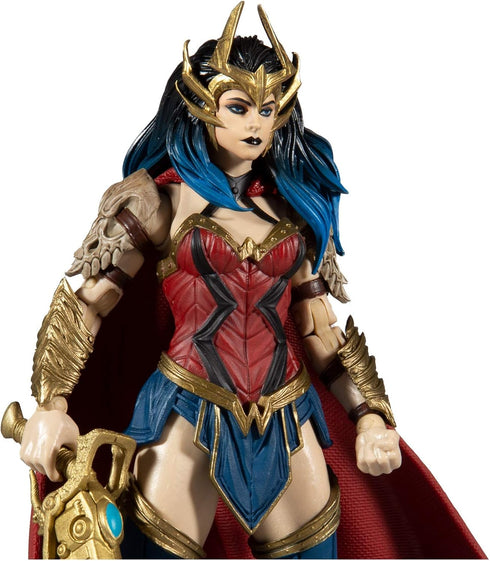 McFarlane Toys - DC Multiverse Dark Nights: Death Metal Wonder Woman 7" Action Figure with Build-A ‘Darkfather’ Parts and Accessories...