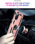 ADDIT Samsung S20 FE Case, Military Grade, Heavy Duty, with Kickstand Ring & Magnet Car Mount - Rose Gold...