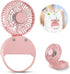 Portable Neck Fan, Handheld Mini Fan Small Personal Fan, 3 IN 1 Hand Fan USB Rechargeable Eyelash Fan with Lanyard, 180° Foldable, for Travel/Summ...