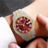 Unisex Watch Fashion Crystal Diamond Watch Mens Womens Quartz Analog Watch Stainless Steel Big Face Wrist Watch...