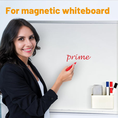 Simetufy Magnetic Dry Erase Marker Holder, Whiteboard Marker Holder, Magnetic Pen Holder, Magnetic Marker Holder for Fridge, Whiteboard, Locker, M...