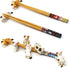 5 Pairs Chopsticks with 6 Cute Lucky Cats Chopstick Rest Set, Classic Japanese Style Reusable Light and Handy Natural Bamboo, Chinese Chopstick gi...