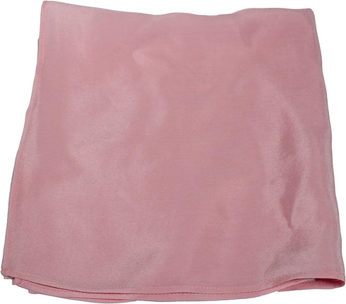Classic Pink Silk Handkerchief 100% Silk – Soft Mulberry Silk - Large 16” Square...