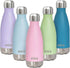 MIRA 12 oz Insulated Water Bottle - Slim Stainless Steel Cola Shape Thermos - Double Wall Hot & Cold Flask (24Hr Cold/12Hr Hot) - Rose Pink...