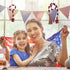 LUOZZY 3 Pcs Independence Day Wood Bead Garland with Tassel 4th of July Patriotic Bead Garland for 4th of July Presidential Election Party Decorat...