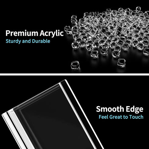 MaxGear Pen Holder 2 Pack Clear Acrylic Pencil Holder for Desk, Pen Cups for Desk Supplies Holders, Acrylic Cup Holder for Toothbrush, Straw, Make...