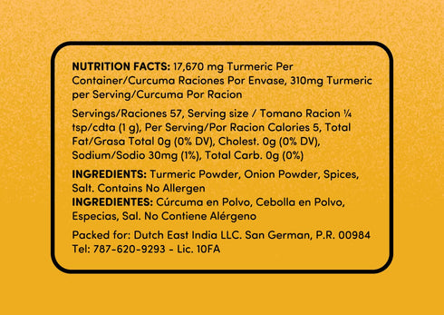 Turmerico Seasoning Full Set, Daily Cooking, Anti-Oxidant, Anti-Inflammatory Support, 4 Pk of 2oz each (Chicken, Beef and Pork, Fish and Vegetable...