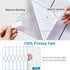 Windimiley Window Privacy Film Stained Glass Frosted Glass Window Clings Moroccan Lattice Decorative Bathroom Door Coverings UV Sun Blocking Heat ...