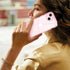 MATEPROX Compatible with iPhone 15 Plus Case, Clear Thin Slim Crystal Transparent Cover Shockproof Bumper Case for iPhone 15 Plus 6.7" 2023-Pink.....