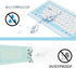 EBTOOLS Foldable Silicone Keyboard, 103 Keys Silent USB Wired Silicon Foldable Roll up Keyboard, Waterproof Mute Fadeless Rollable Keyboard for PC...