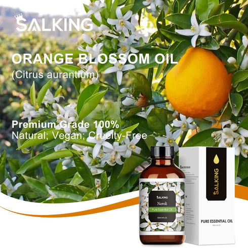 Neroli Essential Oil 4 Fl Oz (120ml) - Pure and Natural Neroli Aromatherapy Fragrance Oil, Neroli Oil for Diffusers, Candle Making, Massage, Soap,...