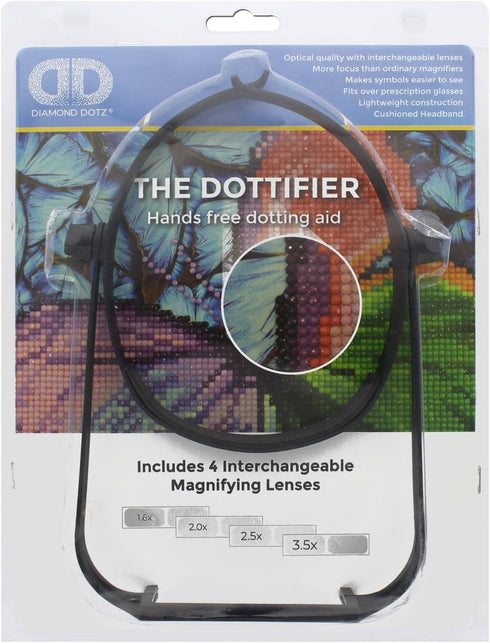 DIAMOND DOTZ ® - Dottifier Magnifier, Magnifying Glasses, Magnifying Glass Diamond Art, Magnifying Glasses for Close Work, Magnifying Eyeglasses, ...