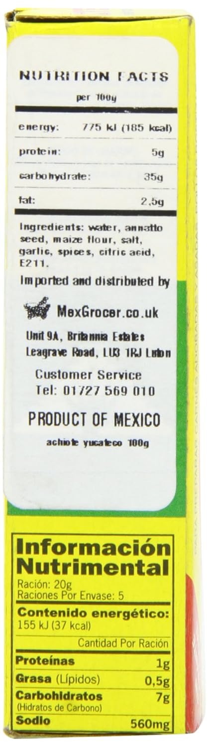 El Yucateco Paste Achiote, 3.5 oz...