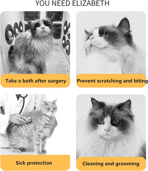 Elizabethan Dog Neck Collar Sunflower Shape Pet Protective Recovery Collar Comfy Soft Dog Cone for Dogs Cats After Surgery Pet Recovery Collar Con...