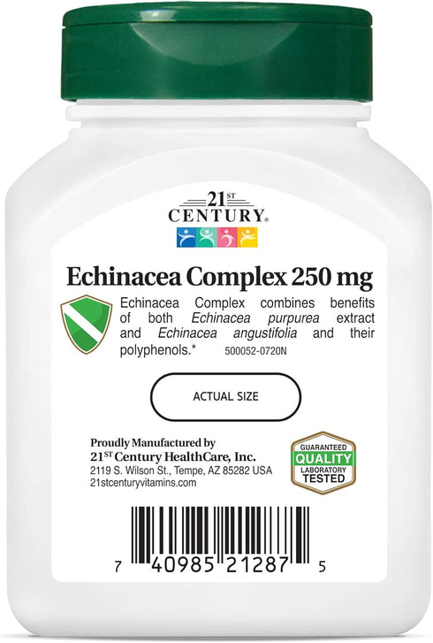 21st Century Echinacea Extract Veg Capsules, 60 Count...