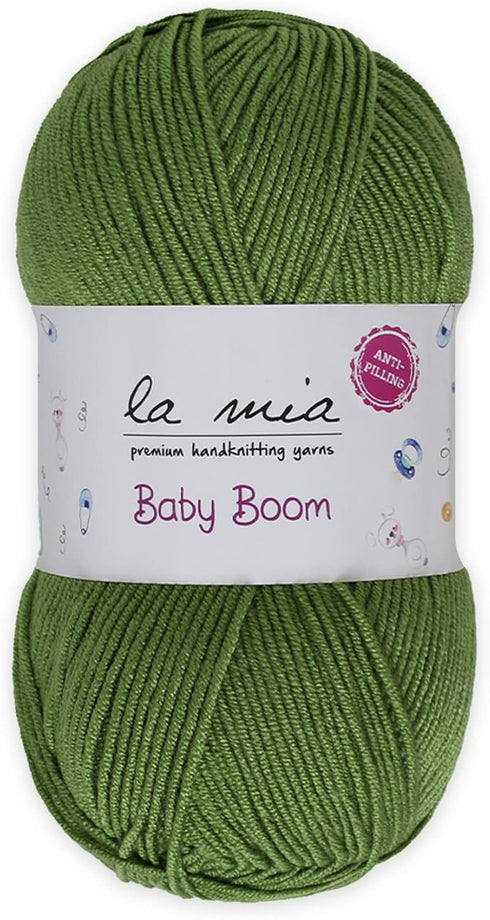 1 Skein La Mia Baby Boom, 100% Antipilling Acrylic Yarn for Knitting and Crochet for Knitting and Crochet, 100 g (3.5 oz) / 250 m (273 yards), Wei...