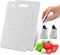 2Pcs Small Kitchen Cutting Board with Finger Guards Set Mini Plastic Cutting Board Set Dishwasher Safe for Camping Food Fruits Prep Vegetables Eas...