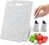 2Pcs Small Kitchen Cutting Board with Finger Guards Set Mini Plastic Cutting Board Set Dishwasher Safe for Camping Food Fruits Prep Vegetables Eas...