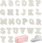 52 Pcs Pearl Letter Patches, Self Adhesive A-Z Glitter Alphabet Patches Bling Rhinestone Letter Patches with Rhinestone Sticker for Craft Bags Hat...