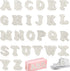 52 Pcs Pearl Letter Patches, Self Adhesive A-Z Glitter Alphabet Patches Bling Rhinestone Letter Patches with Rhinestone Sticker for Craft Bags Hat...