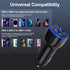 Android Phone Car Charger 12 Volt USB Outlet Car Adapter Plug, Dual 2.4A Cigarette Lighter USB Charger for Samsung Galaxy A53 A13 A03S S22+ Ultra ...