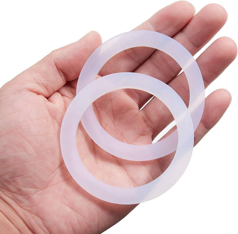 8 PCS Replacement Spare Food Grade Silicone (Better Than Rubber) Gasket Seal Ring For Aluminium Stovetop Coffee Maker Pots Bialetti Moka Express D...