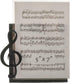 BroadwayGifts Co Black Treble Clef and Sheet Music 5 inch Acrylic Table Top Picture Frame...