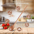 4 Pieces Acacia Wooden Spoon 8, 10, 12, 14 Inch Mixing Wooden Utensils Cooking Spoon for Kitchen Mixing Salad Tasting Baking Stirring Serving Food...