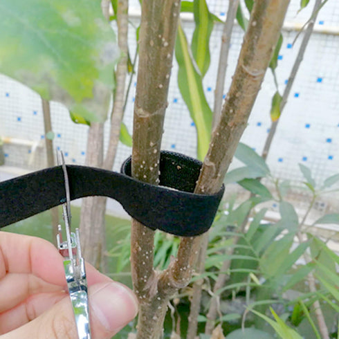 Reusable Fastening Tape Cable Ties 3/4 Inch Double Side Hook Roll (5 Yard, Black Upgraded Version)...