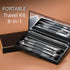 ENERGY Travel Eye Makeup Brush Set Eyeshadow Eye Blending Eyeliner Under Eye Concealer Eye Brow Smudge Makeup Kit with Portable Compact Mirror Cas...