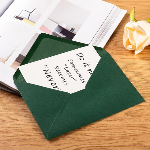 50 Pack A7 Colorful 5x7 Envelopes V Flap Invitation Envelopes for 5x7 Cards, Birthday, Weddings, Graduations, Greeting Cards, Baby Shower 5.24 x 7...
