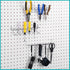 6 Pcs Pegboard Screwdriver Holders Organizer Pegboard Plier Holders Stainless Steel Peg Board Tool Utility Hooks Accessories Shelving Display Mult...