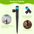 URANT 30Pcs Drip Irrigation Transmitter Sprayer Fan Shape 1/4 "Tube,360° Water Flow Drip Irrigation Transmitter,Garden Irrigation Microspray Syste...