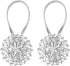2 PCS Magnetic Curtain Tiebacks, Curtain Holdbacks Crystal Flower Curtain Decorative No Drilling Drapery Tieback with High-Elastic Band for Home O...