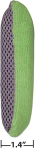 Double-Sided 2-in-1 Microfiber Sponge – Multipurpose Reusable Cleaning Scrubber for Kitchen and Bathroom, Dishwashing, Heavy-Duty Scouring...