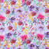 Bright Watercolor Wildflower Floral Calico Cotton Fabric by The Yard - Precut Cotton Fabric - One Yard...