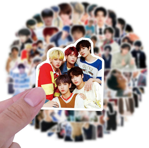 110pcs TXT Stickers for Teens Laptops,Cute Trendy Kpop Singer Boy Group Stickers Vinyl Waterproof Deals for Adult Water Bottles Journals Guitar Ph...