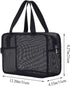 Moyad Mesh Shower Caddy Portable Toiletry Tote Gym Bag for College Dorm Bathroom (Black Large)...