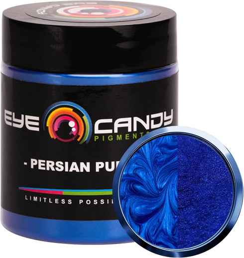 Eye Candy Pigments Premium Purple Mica Powder - Persian Purple (25gr) - for Epoxy, Resin, Soap, Paint, Woodworking, Acrylic Pouring, Bath Bombs, F...