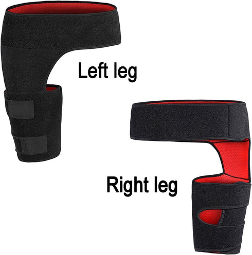 Groin Support, Hip Compression Brace, Adjustable Non Slip Thigh Support Groin Brace Wrap Men Women Thigh Support Brace for Hamstring, Thigh, Sciat...