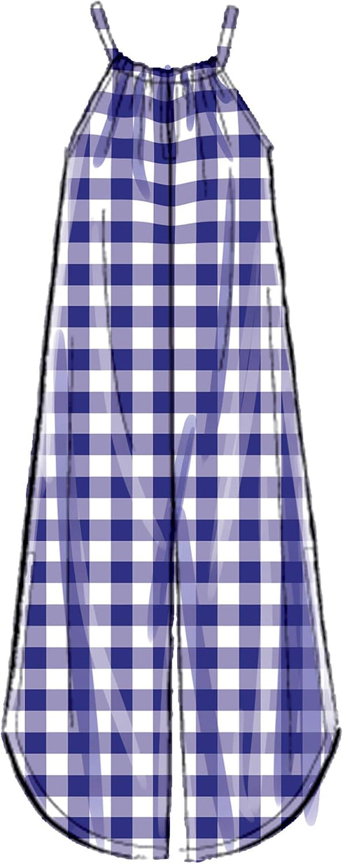 McCall's Learn Girl's Tie and Bell Leg Romper and Jumpsuit, Sizes 7-14 Sewing Pattern, various, White...